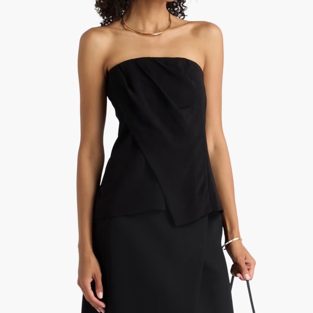 Anine Bing Black Strapless Top